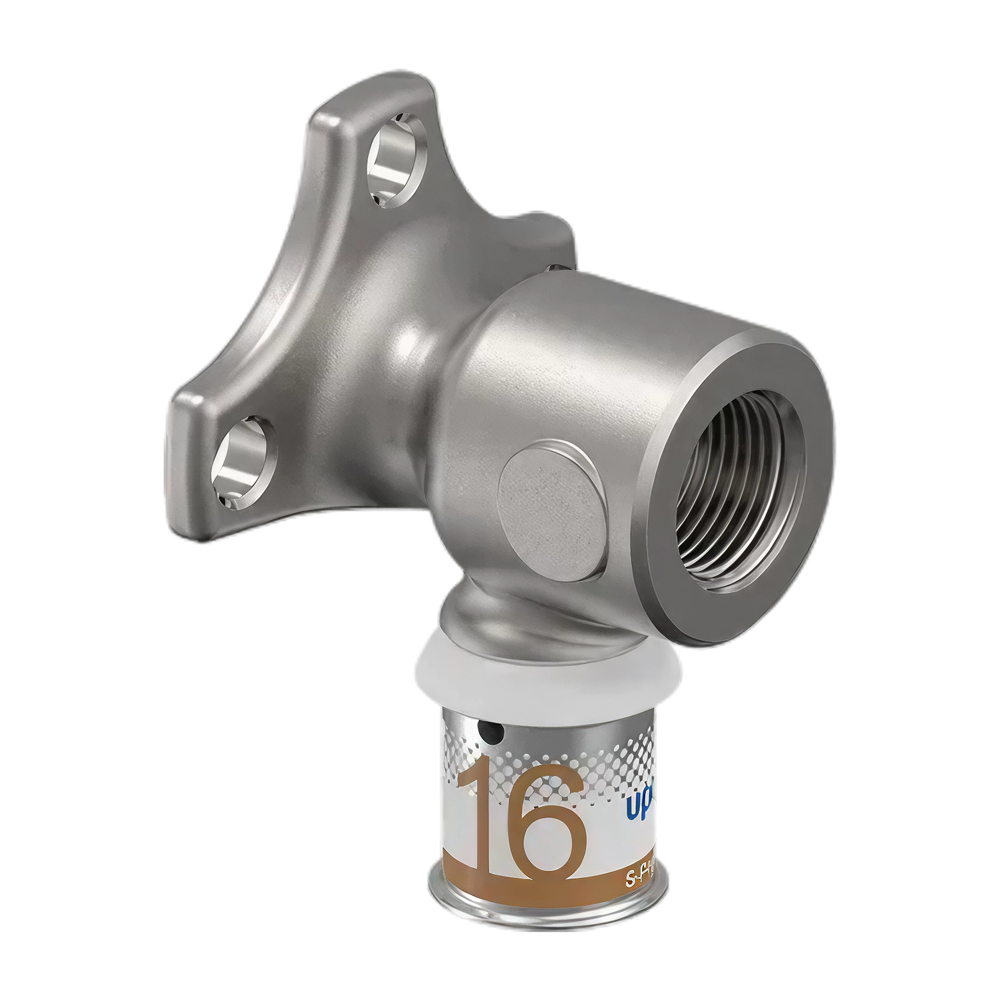 Uponor S-Press Plus pers muurplaat korte flens 16 x 3/8"