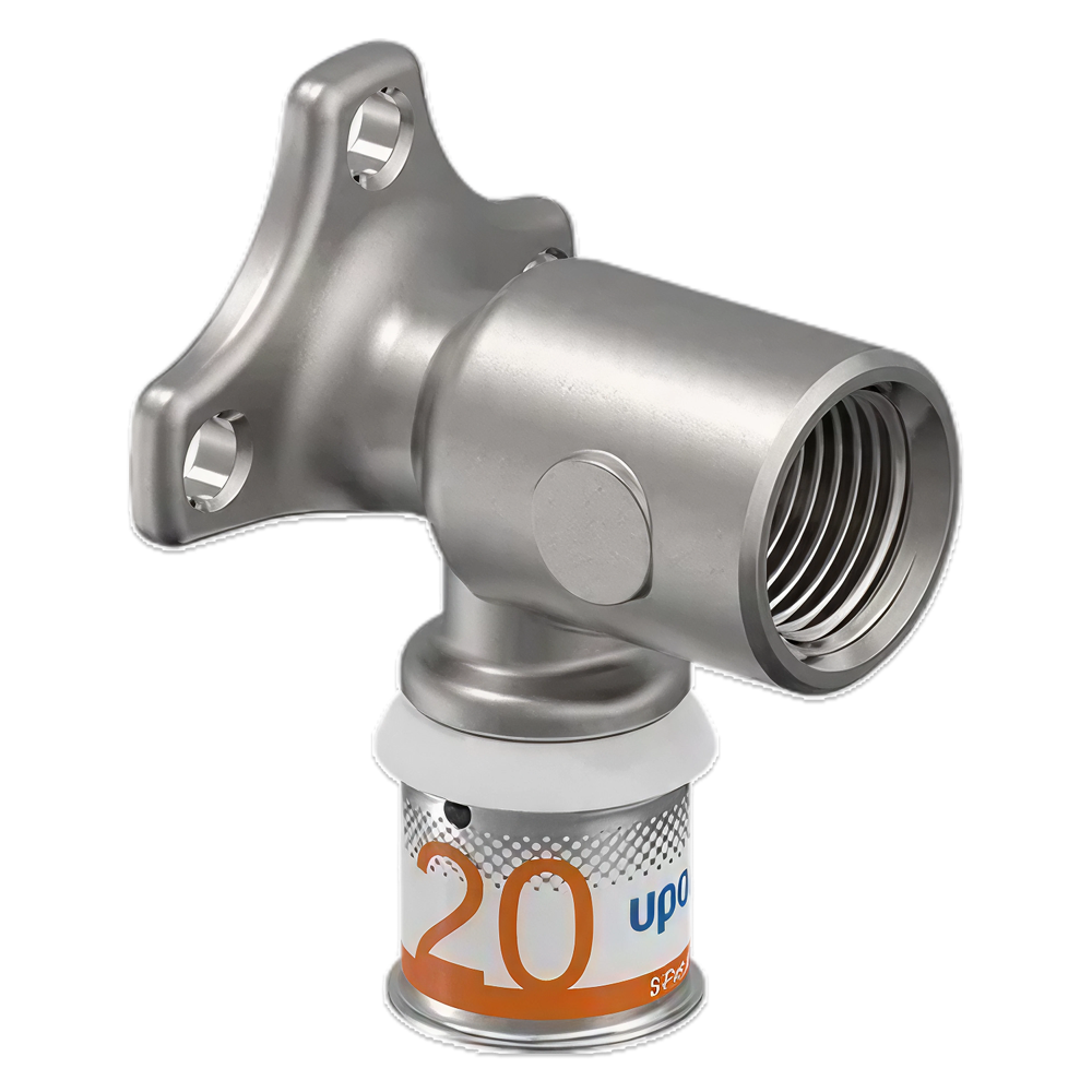 Uponor S-Press Plus pers muurplaat lange flens 20 x 1/2"