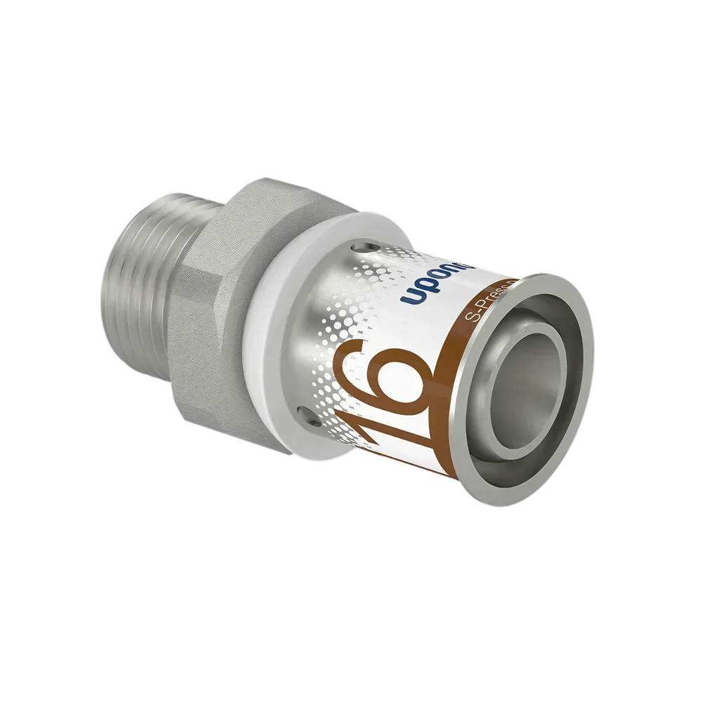 Uponor S-Press Plus pers puntstuk 16mm x 3/8" bu