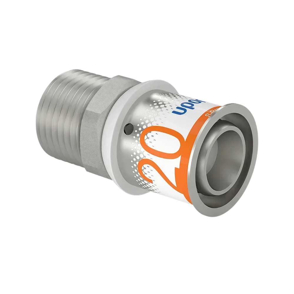 Uponor S-Press Plus pers puntstuk 20mm x 1/2"bu