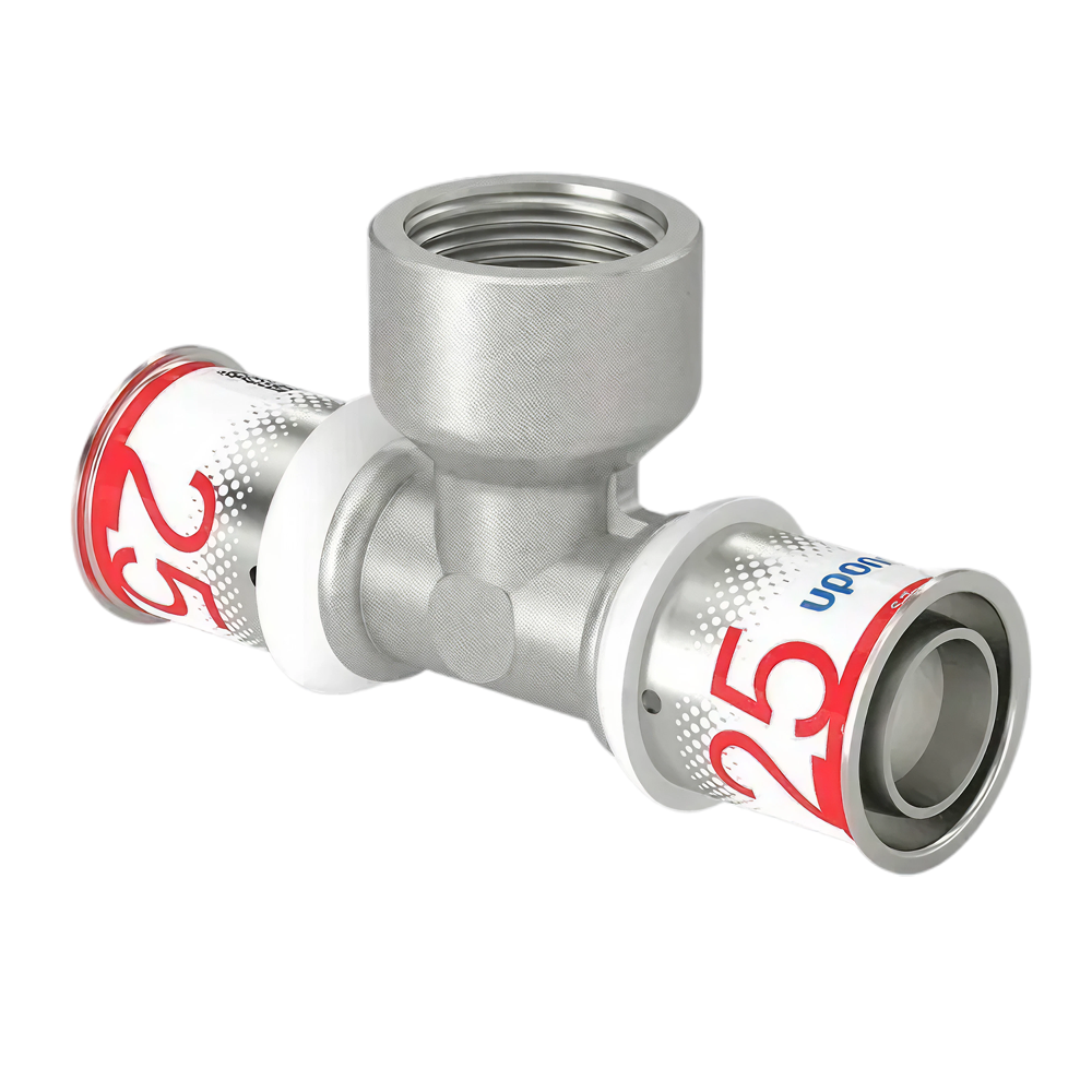Uponor S-Press Plus pers T-stuk bi.dr. 25x3/4"x25mm