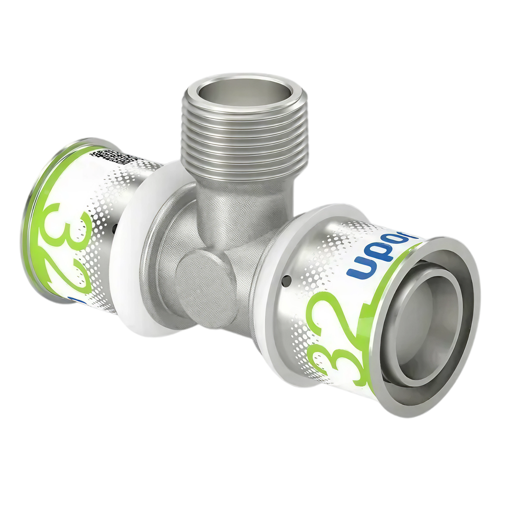 Uponor S-Press Plus pers T-stuk bu.dr. 32x3/4"x32mm