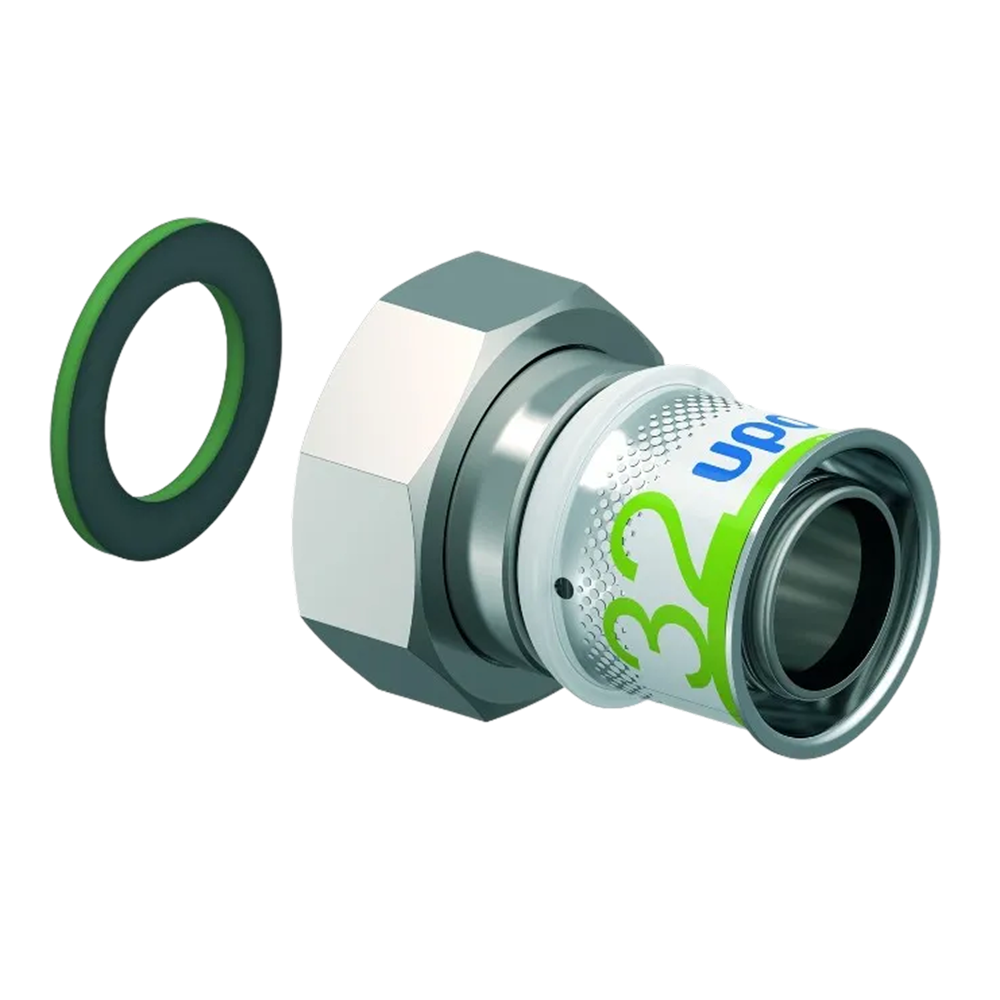 Uponor S-Press Plus schroefkopp. wartel bi.dr. 32 x 1 1/4"