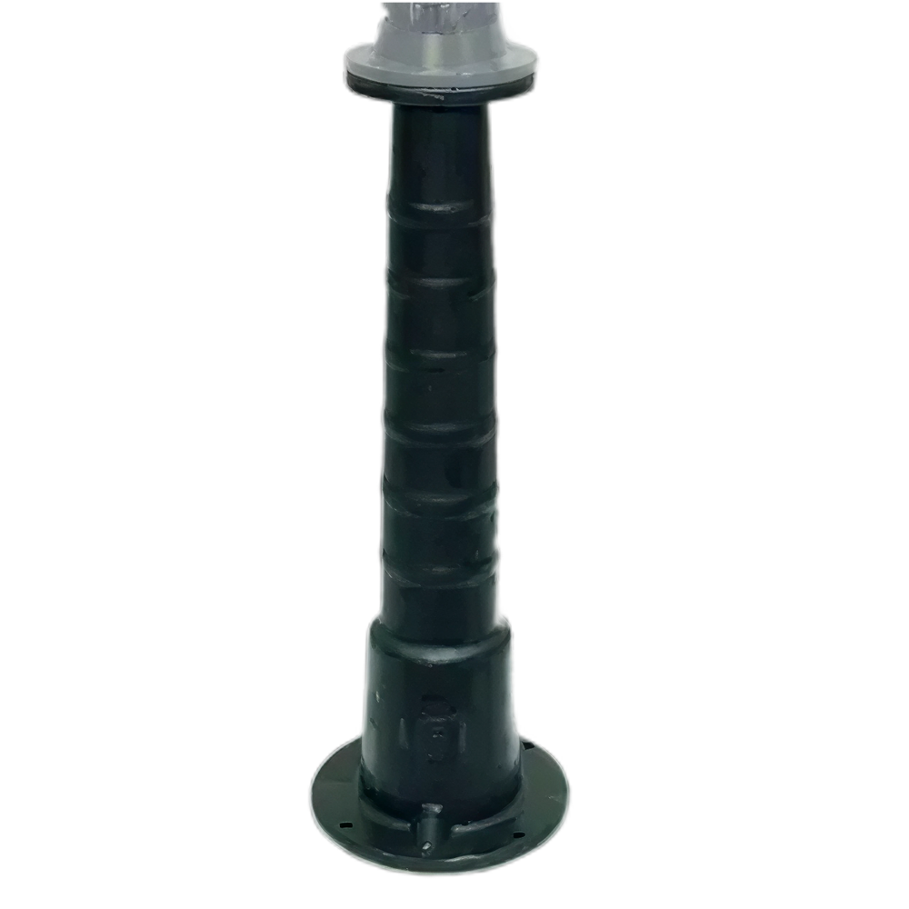 Voetflens zwart t.b.v. type rozendecor pomp