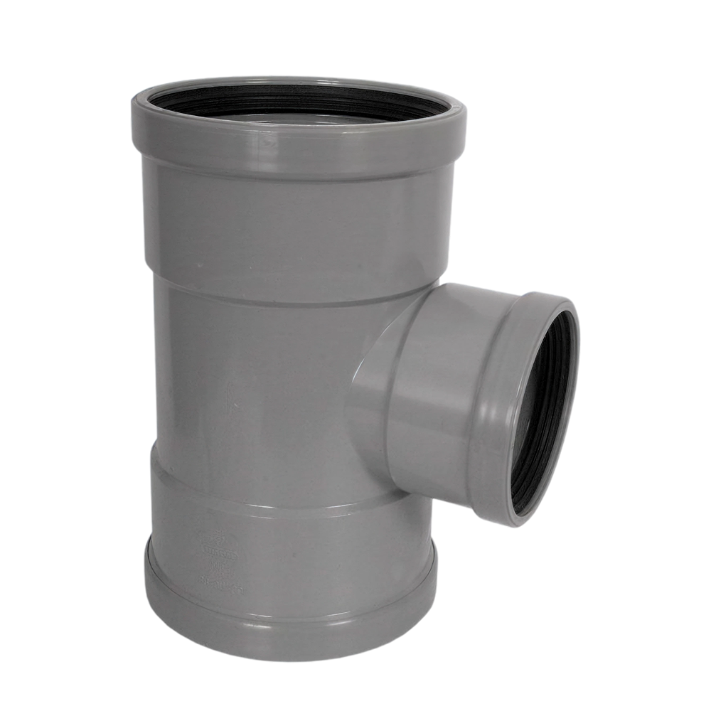 Wavin PVC M-T-st 88° GR 125x110 SN4 3M