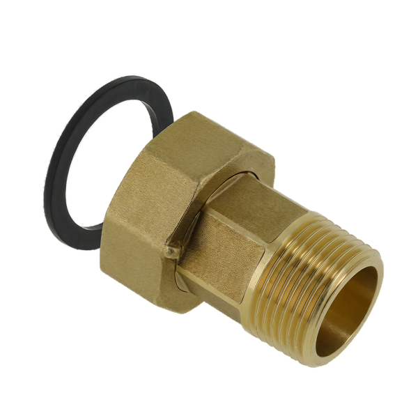2-del. koppeling 1/2"con.buitendraad x 3/4" wartel