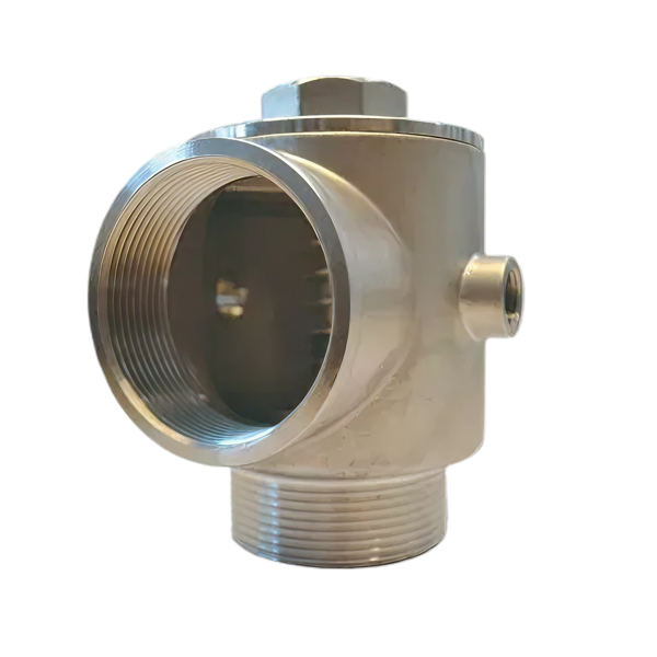 5-weg T-stuk + klep 1"bu.dr. x 2 x 1" - 2 x 1/4" bi.dr.