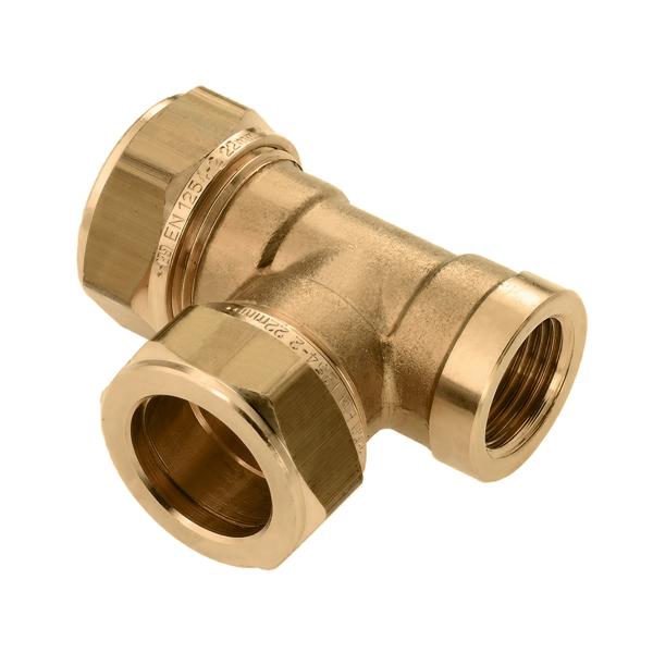 BONFIX 82641 Knel T-stuk 22 x 22 x 1/2" binnendraad