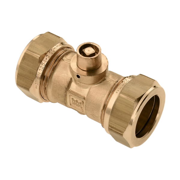 BONFIX 82781 Knel Rechte koppeling met ontl 22x22 mm