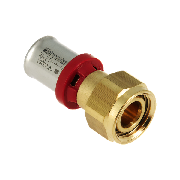 BONFIX Alu-pers 2-delige Kop. met moer ½" x 20 mm