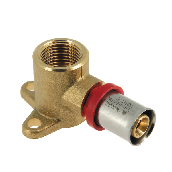 BONFIX Alu-pers 2001220 Muurplaat 3/4" binnendraad x 20 mm