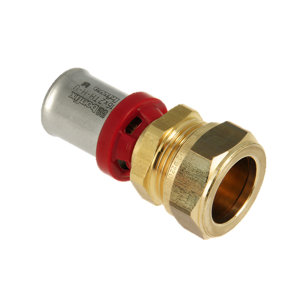 BONFIX Alu-pers 2004115 Rechte koppeling 20 mm x 22 mm knel