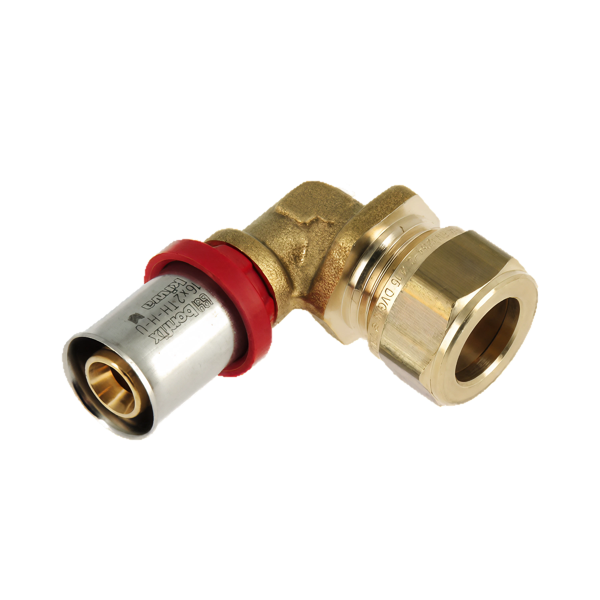 BONFIX Alu-pers knie verloopkoppeling 20 x 22 mm knel