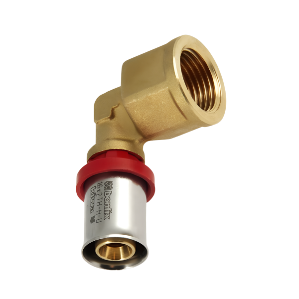 BONFIX Alu-pers kniekoppeling 1/2" bi.dr. x 25 mm