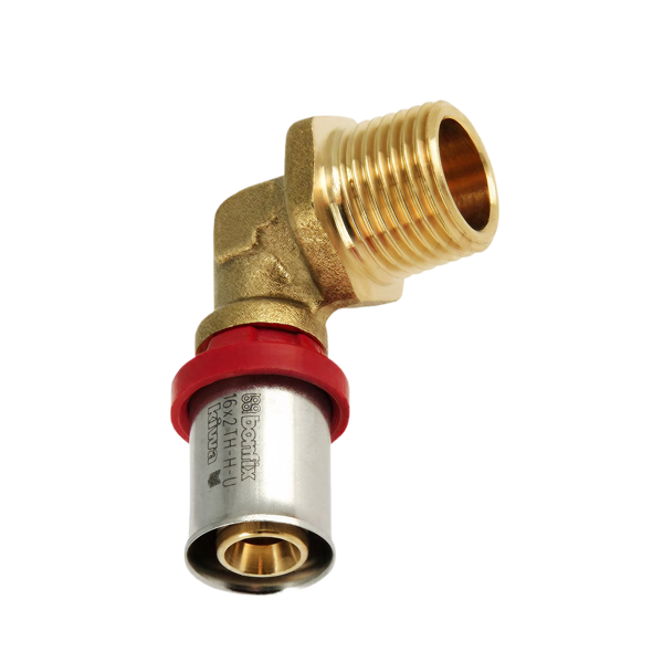 BONFIX Alu-pers kniekoppeling 1" bu.dr. x 20 mm