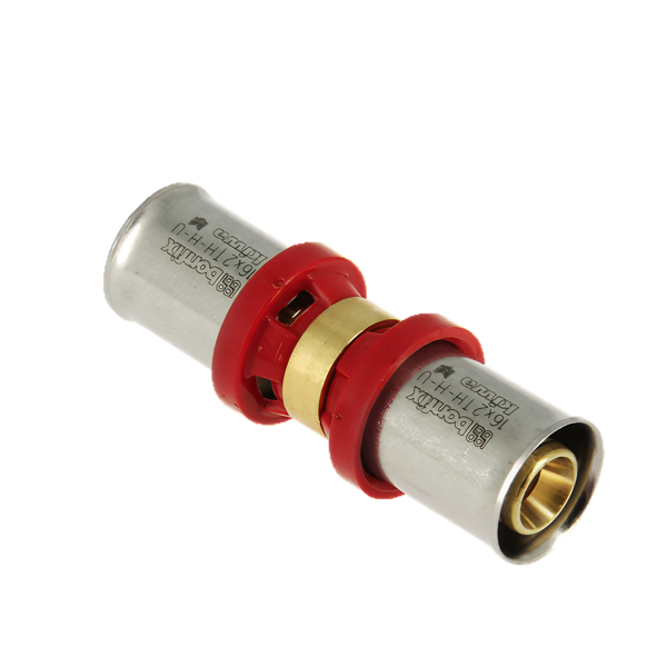 BONFIX Alu-pers rechte koppeling 63 x 63 mm