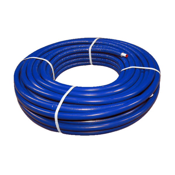 BONFIX Alu-pers systeembuis + 6 mm iso blauw 25 x2,5 rol 50m