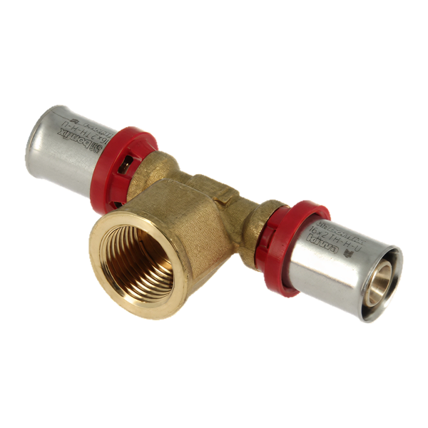 BONFIX Alu-pers T-stuk 25 x 1/2" bi.dr. 25 mm