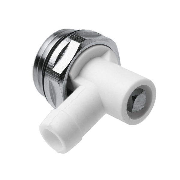 Draaibare aftapper 1/2" met O-ring