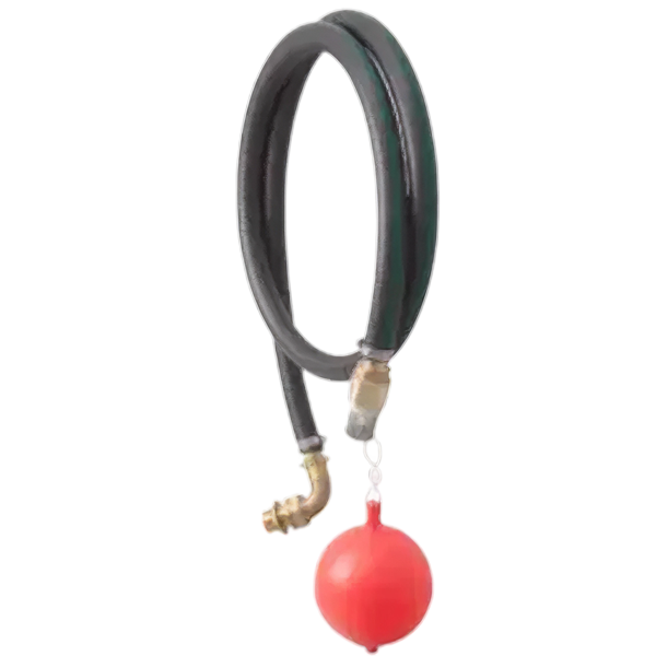 Drijvende zuigslang 2,5 m, + messing koppelingen