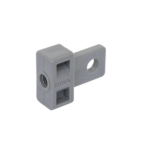 Dyka kunststof montage oog M6, grijs