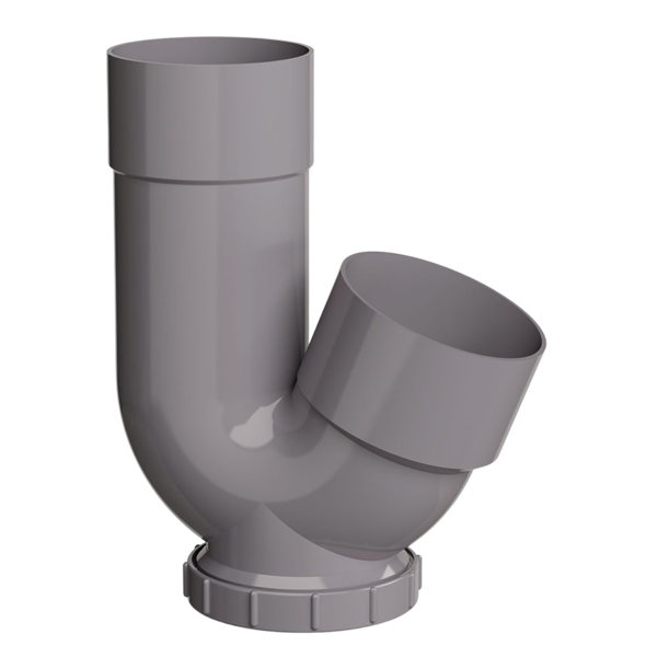 Dyka PVC HWA sifon 100x110mm mof/lijmmof, grijs