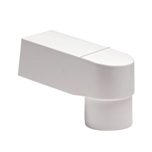 Dyka PVC HWA stadsuitloop 60x100, Ø100 buis, wit