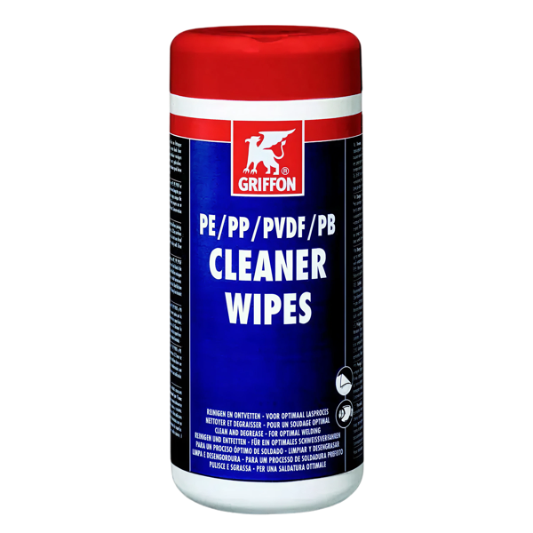 Griffon reinigingsdoekjes t.b.v. pe, pp, pb en pvdf lasverb. 100 st.