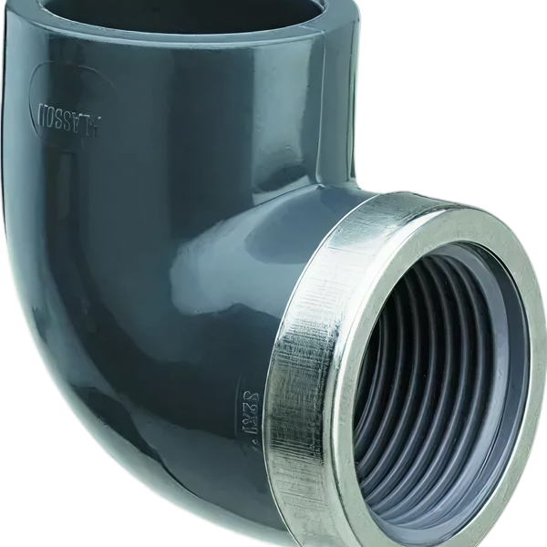 HD Knie 25mm x 3/4" 90° Bi.dr. met verstevigingsring