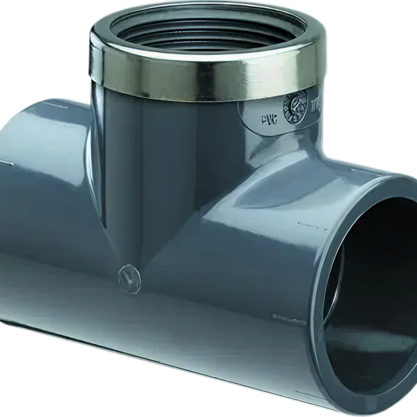 HD T-stuk 32mm x 1" x 32mm 90° Bi.dr. met verstevigingsring