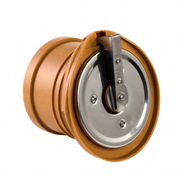 Karmat eindklep met RVS keerklep 110