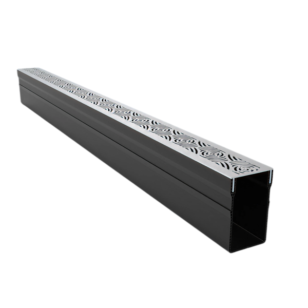 MW Drain 65/100 goot, Falcon-Line RVS rooster, L = 1m