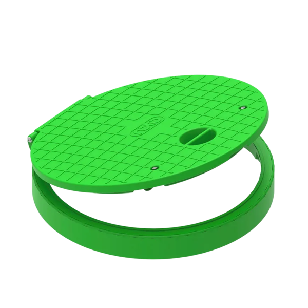 MW los deksel, groen, Ø1135 x 160, t.b.v. pompput, type H10