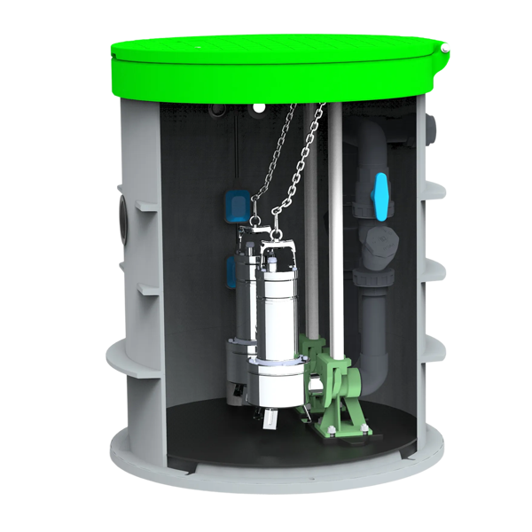 MW pompput, 2x DAB Feka VS 1000, Ø800 x 1000
