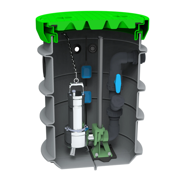 MW pompput, DAB Feka VS 750, Ø600 x 1000