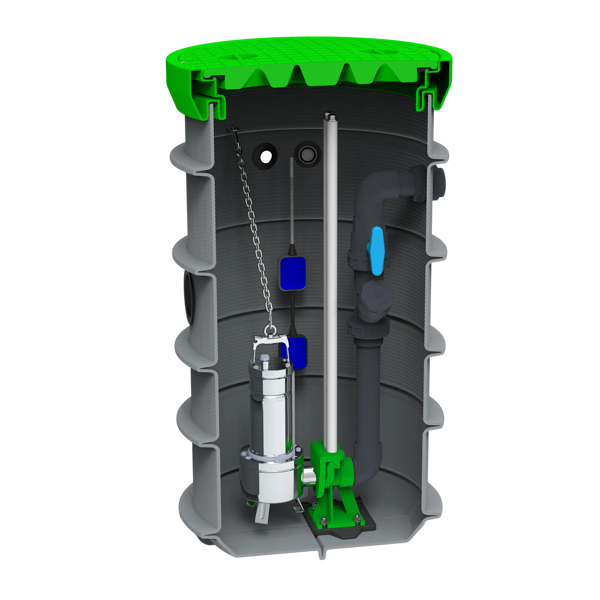 MW pompput, DAB Feka VS 750, Ø600 x 1200