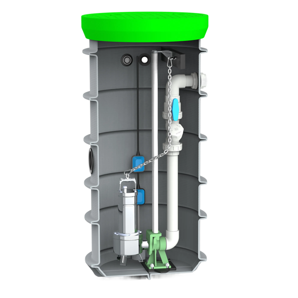 MW pompput, DAB Feka VS 750, Ø600 x 1500