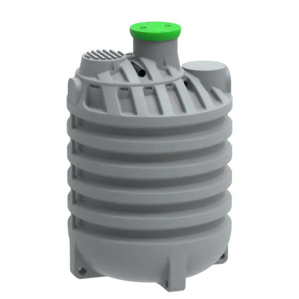 MW Regenwatertank verticaal, 10.000 L, Ø2300 x 3500 mm