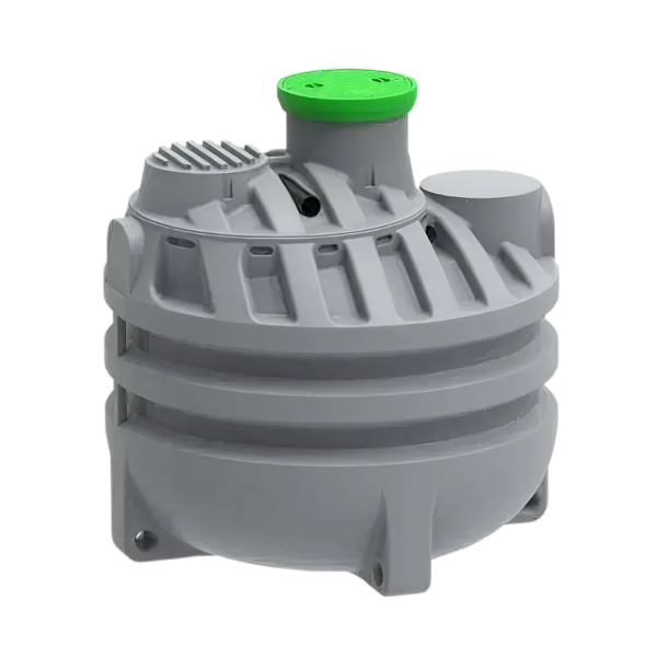 MW Regenwatertank verticaal, 1200L, Ø1300 x 1550