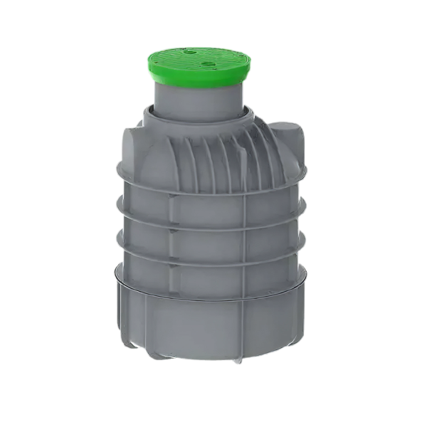 MW Regenwatertank verticaal, 1700 L, Ø1300 x 2050 mm