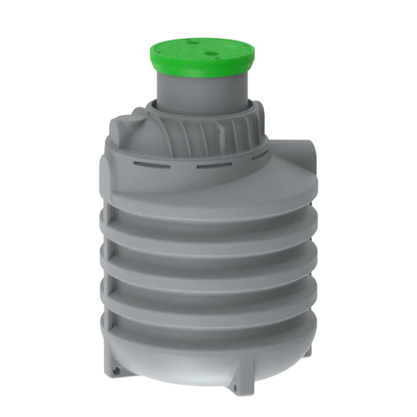 MW Regenwatertank verticaal, 2350 L, Ø1500 x 2250 mm