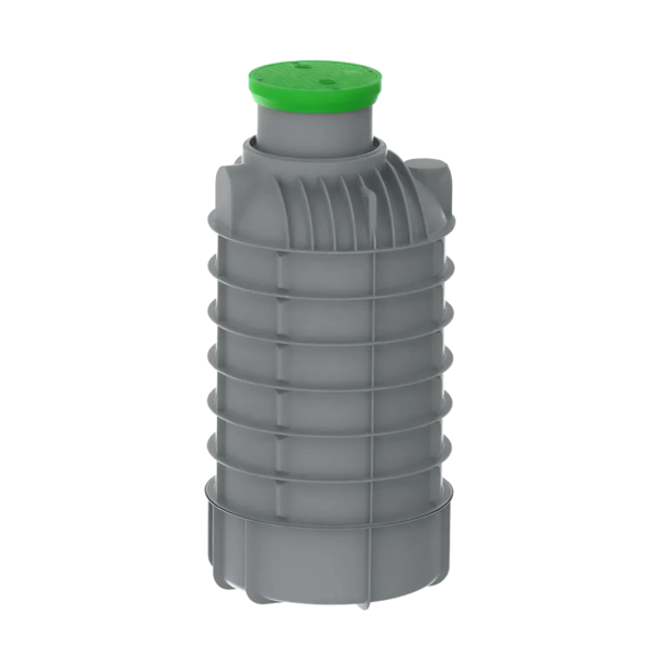 MW Regenwatertank verticaal, 2500 L, Ø1300 x 2800 mm