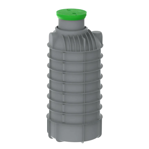 MW Regenwatertank verticaal, 2800 L, Ø1300 x 3050 mm