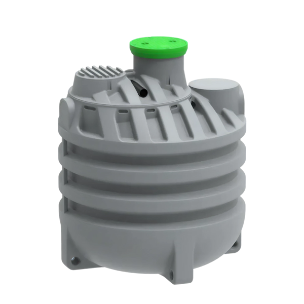 MW Regenwatertank verticaal, 7500 L, Ø2300 x 2750 mm