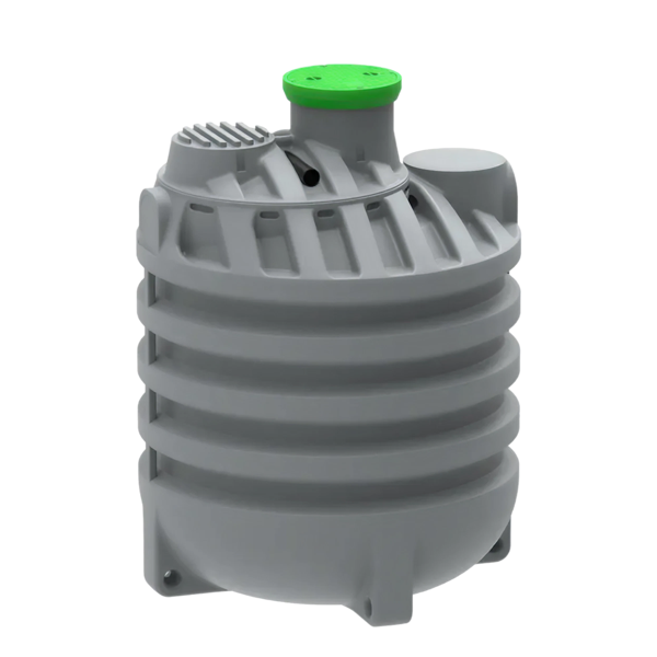 MW Regenwatertank verticaal, 8700 L, Ø2300 x 3100 mm