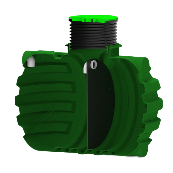 MW Septictank polyetheen, 2-kamersysteem 2600 liter
