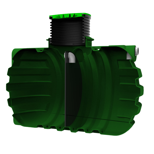 MW Septictank polyetheen, 2- kamersysteem 3000 liter