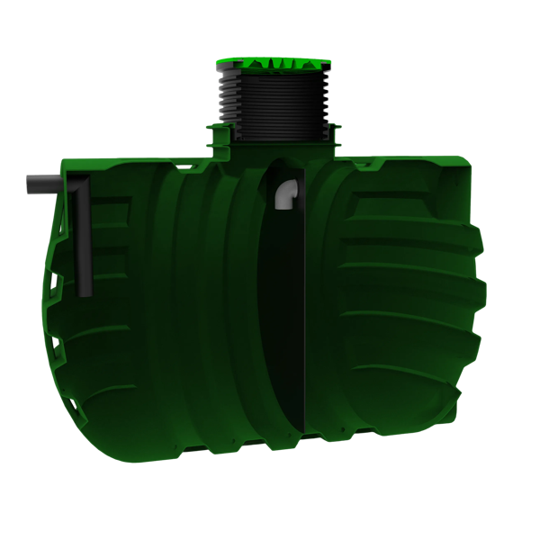 MW Septictank polyetheen, 2- kamersysteem 6000 liter