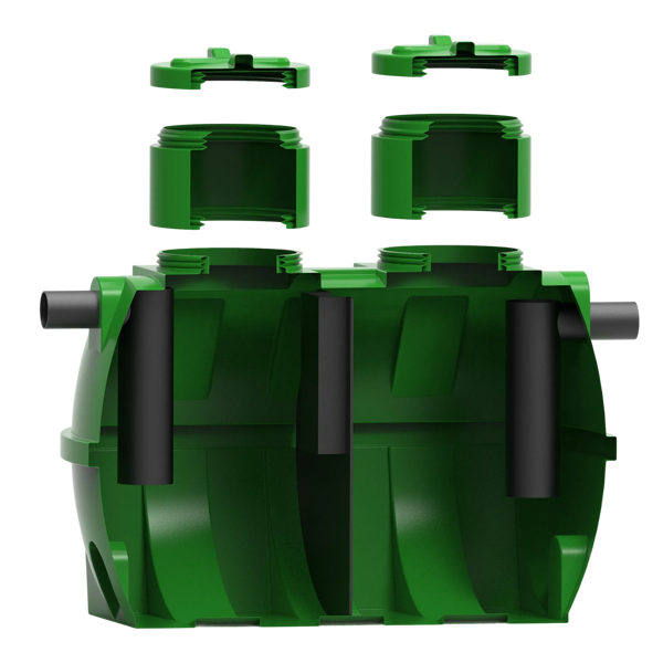 MW vetafscheider 1000L, NG2, 2x 110 PE aansluiting