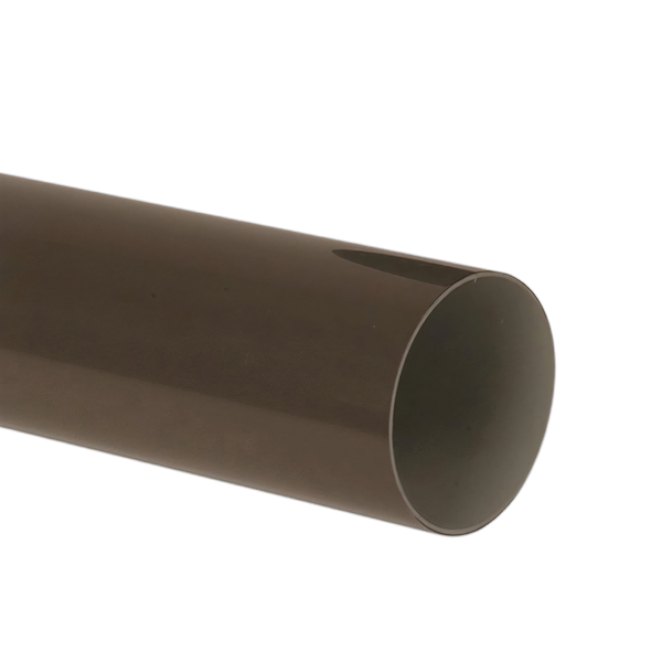 NICOLL Techtan PVC-Ti HWA buis 100mm L = 4m bruin